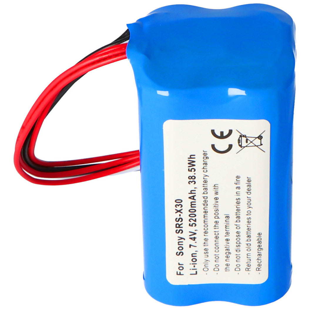 7.4V 5200mAh バッテリー Sony SRS-X30, SRS-XB3 用