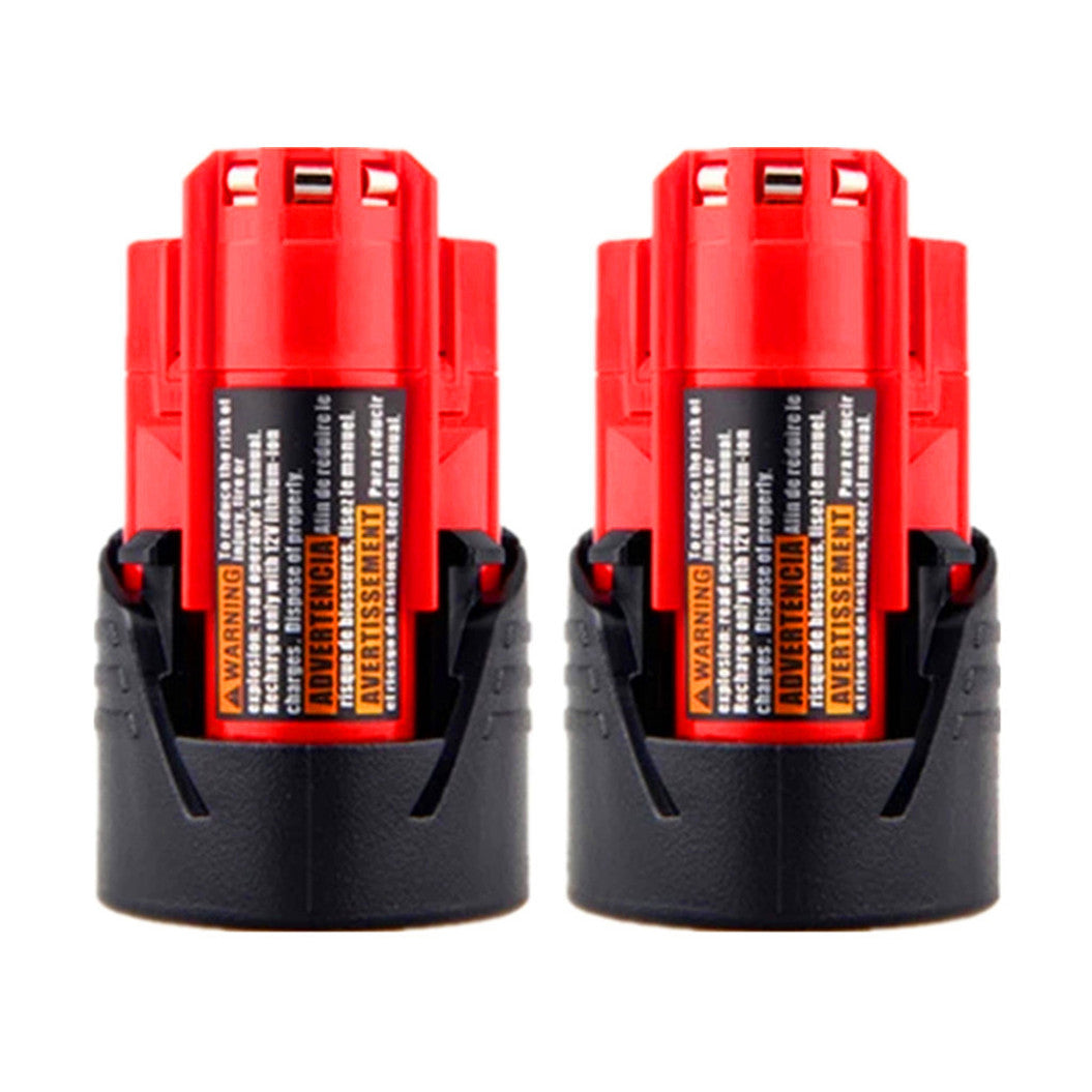 2PCS M12 12V 2000mAh Tool Battery Pack for Milwaukee Lithium-ion Lithium Battery
