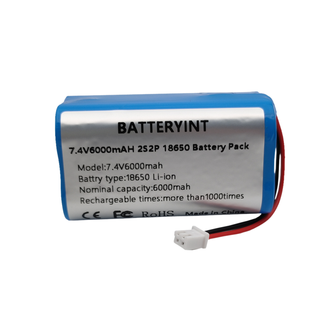 18650 7.4V 리튬 배터리 3600mAh - 스피커 보호 보드 및 XH 2.54-2P 커넥터 포함
