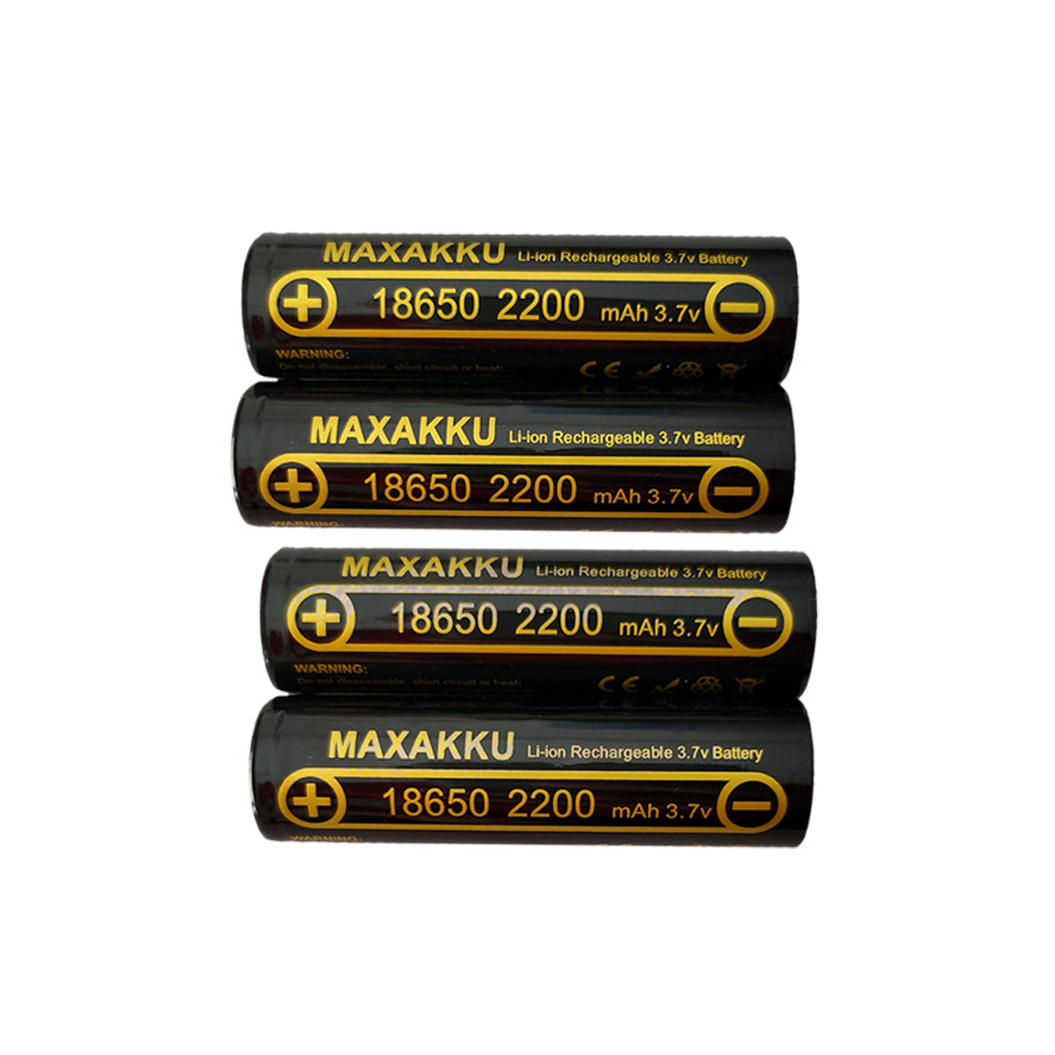 4pcs 3.7V 2200mAh 18650 Werkelijke Capaciteit 100% Nieuwe Oplaadbare Lithiumbatterij