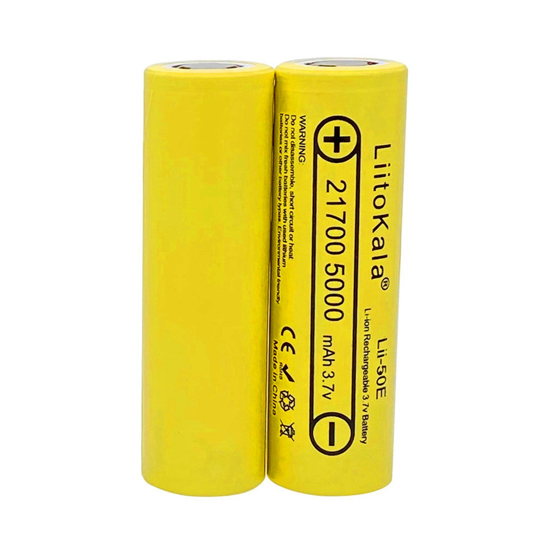 2 stuks Lii-50E 3.7V 21700 5000mAh batterij 5C hoge capaciteit ontlaadbatterij