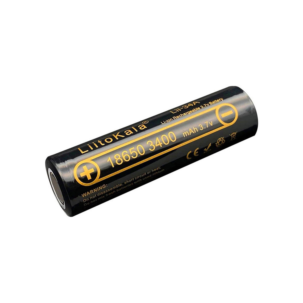 2個セット 100%オリジナル 高品質 18650バッテリー 3.7V 3400mAh(懐中電灯用)