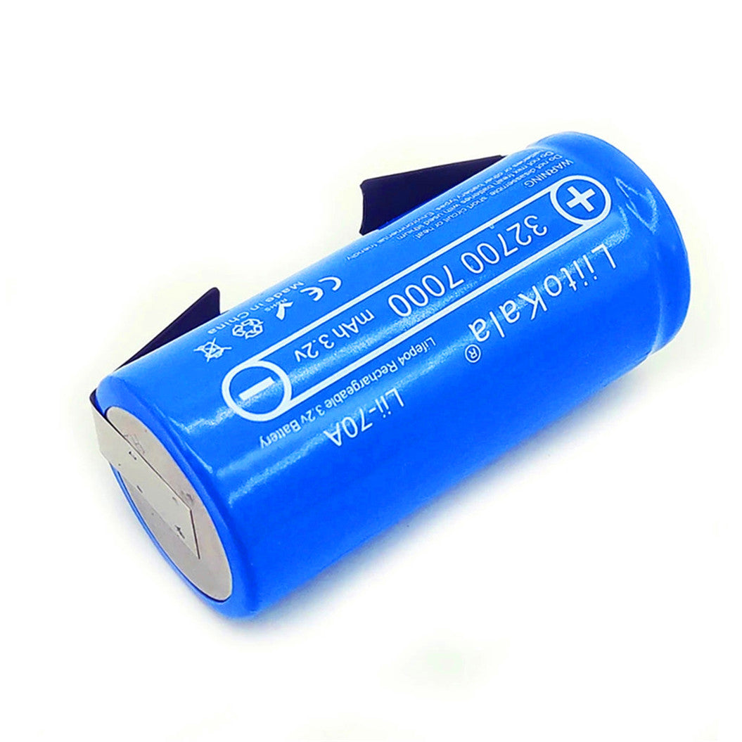 4 Peças Bateria Lii-70A de Alto Desempenho 3.2V 32700 7000mAh 6500mAh LiFePO4 com Descarregamento Contínuo de 35A-55A + Folha de Níquel