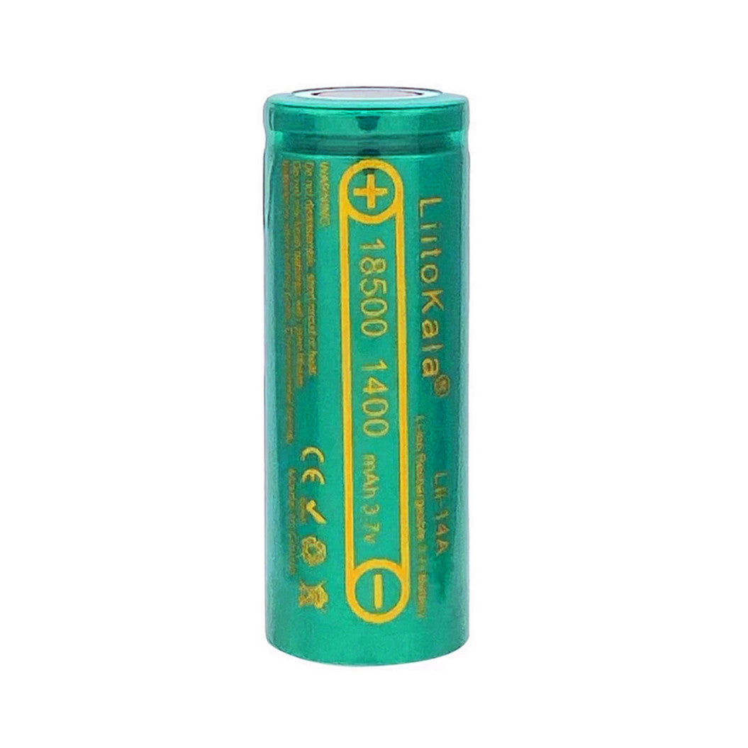 3.7V Lii-14A 18500 Oplaadbare Batterij 1400mAh voor Zaklampen – Lithium-ion