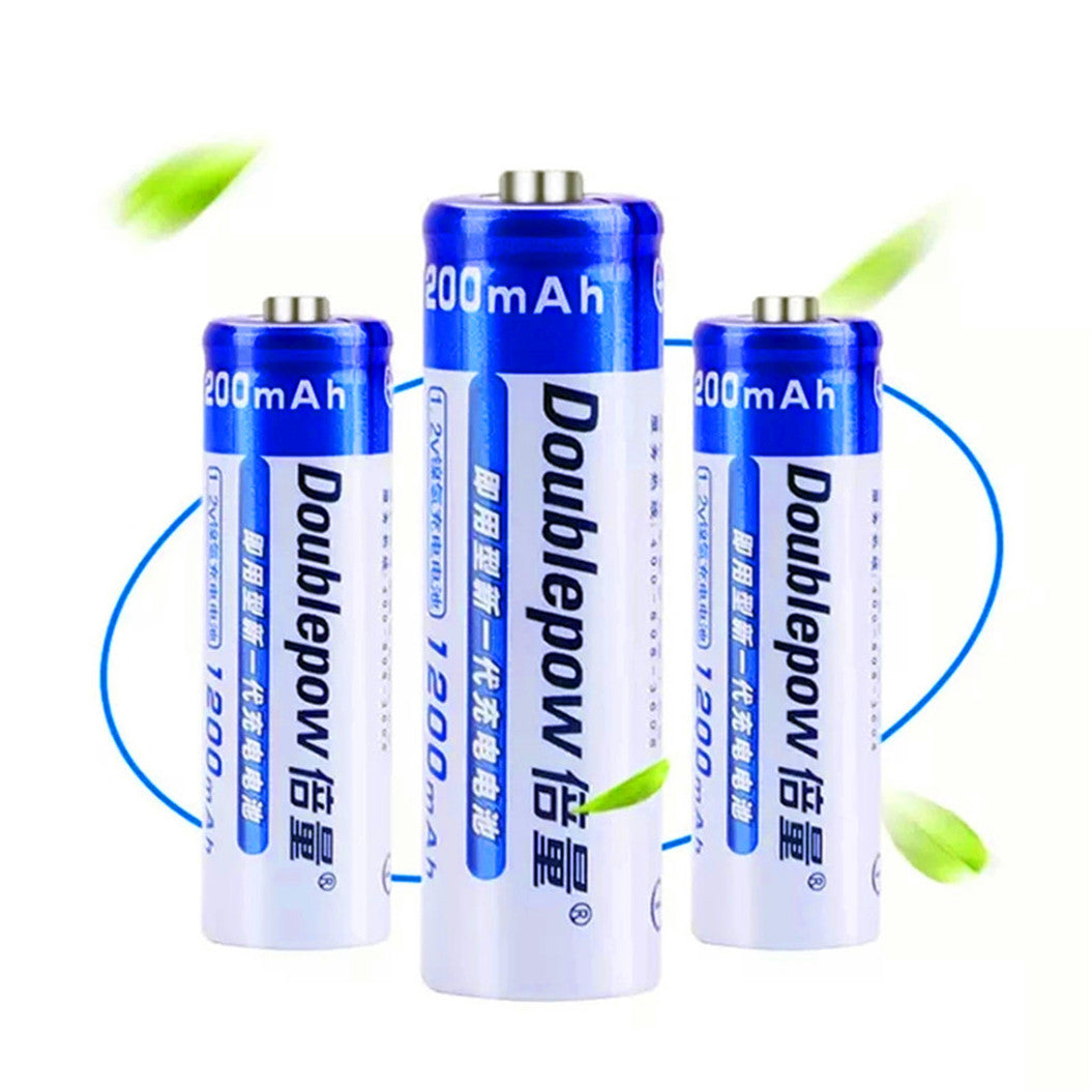 4 Peças Bateria AA Recarregável Ni-MH de Alta Capacidade 1200mAh 1.2V para Brinquedos, Termômetro, Rato, Calculadora