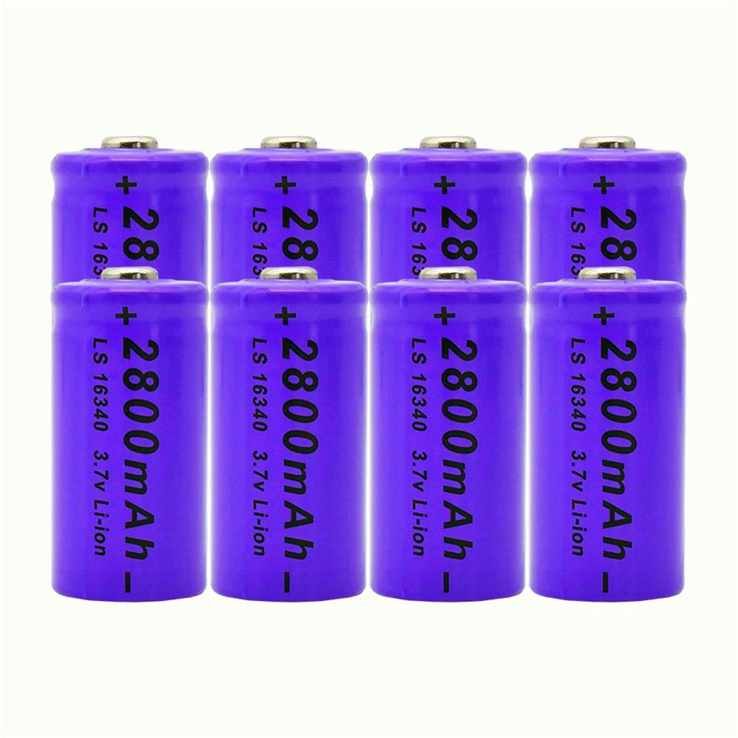 4個セット 100% 新品 2800mAh リチウムイオン 16340 バッテリー ユニバーサル ALBC LED フラッシュライト エキスパート 2800mAh LS 16340 3.7V リチウムイオン