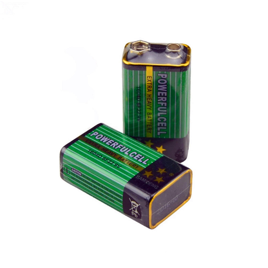 Batería de 9 V 6F22 1604D 6LR61, 100 % original, de zinc-carbono y alta calidad para micrófono de alarma inalámbrico, 6 unidades