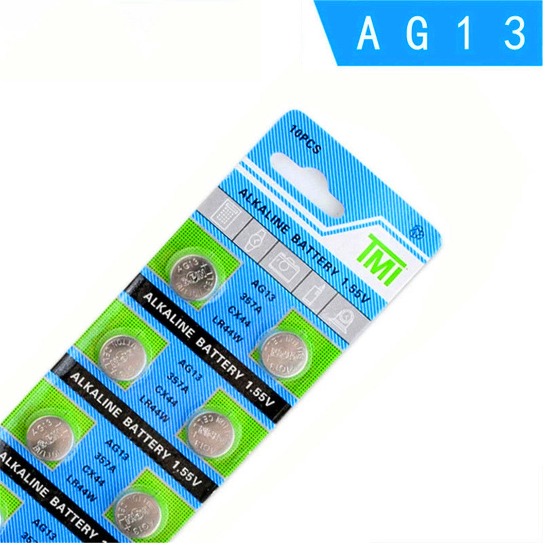 20PCS AG13 button battery 1.55V alkaline button battery LR44 357A S76E G13 for electronic remote control of the watch