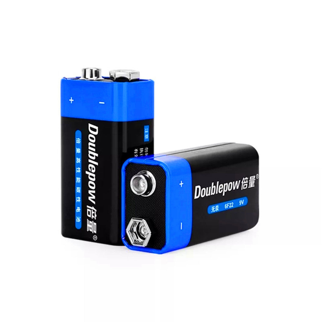 2PCS 9V 배터리 6F22 1회용 건전지 멀티미터 알람 마이크 철제 상자용