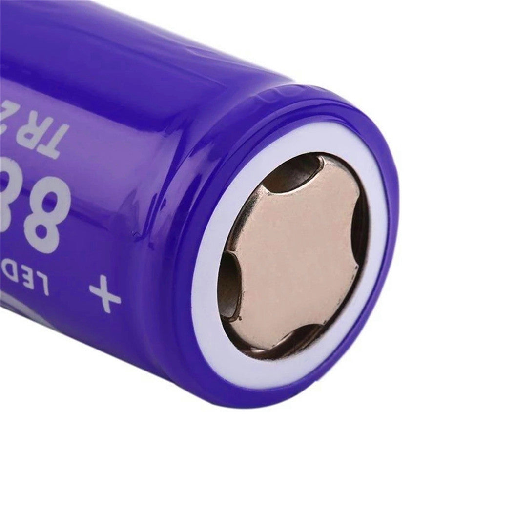 2개입 26650 충전식 배터리 3.7V 8800mAh 리튬이온 배터리 - 손전등용