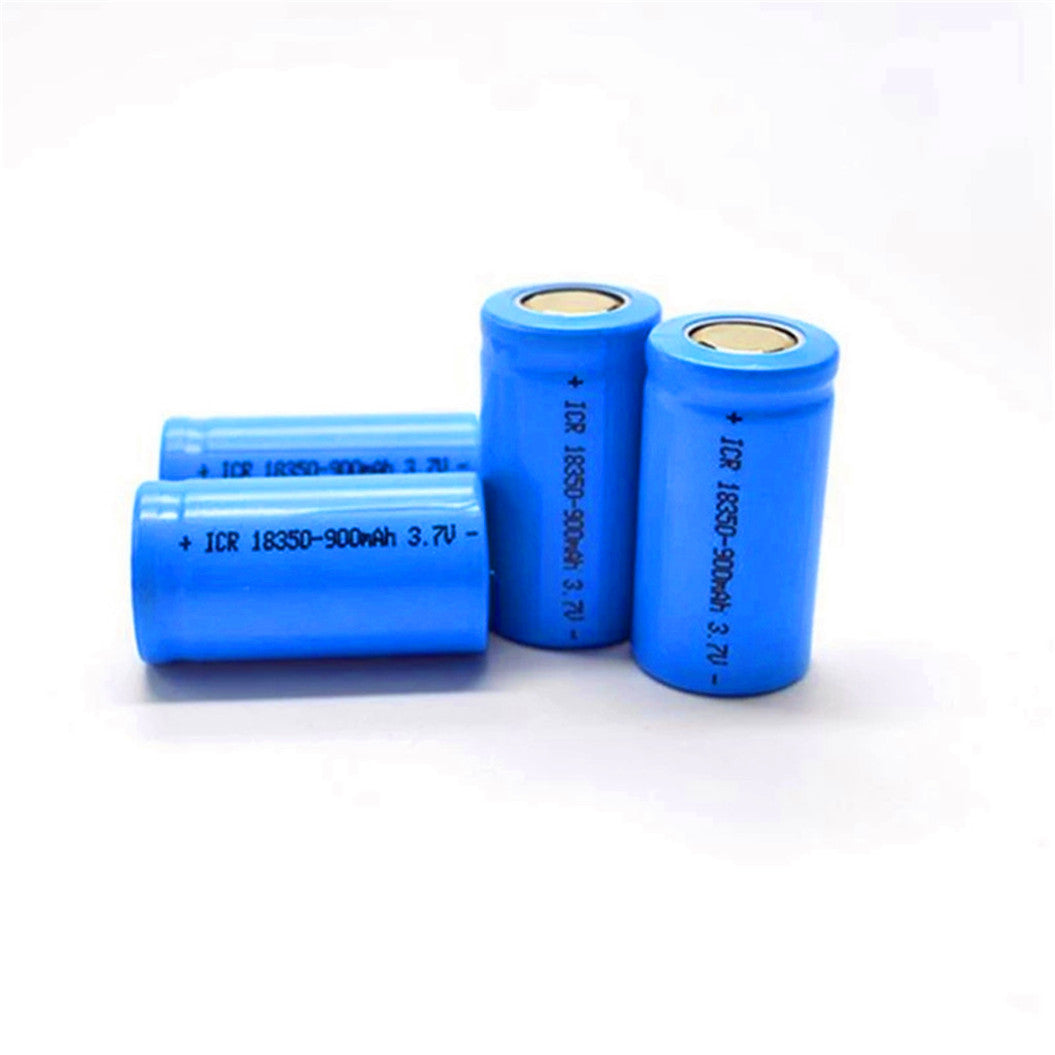 Batería de iones de litio 18350 de 3,7 V y 900 mAh, batería de litio recargable 18350 para productos electrónicos