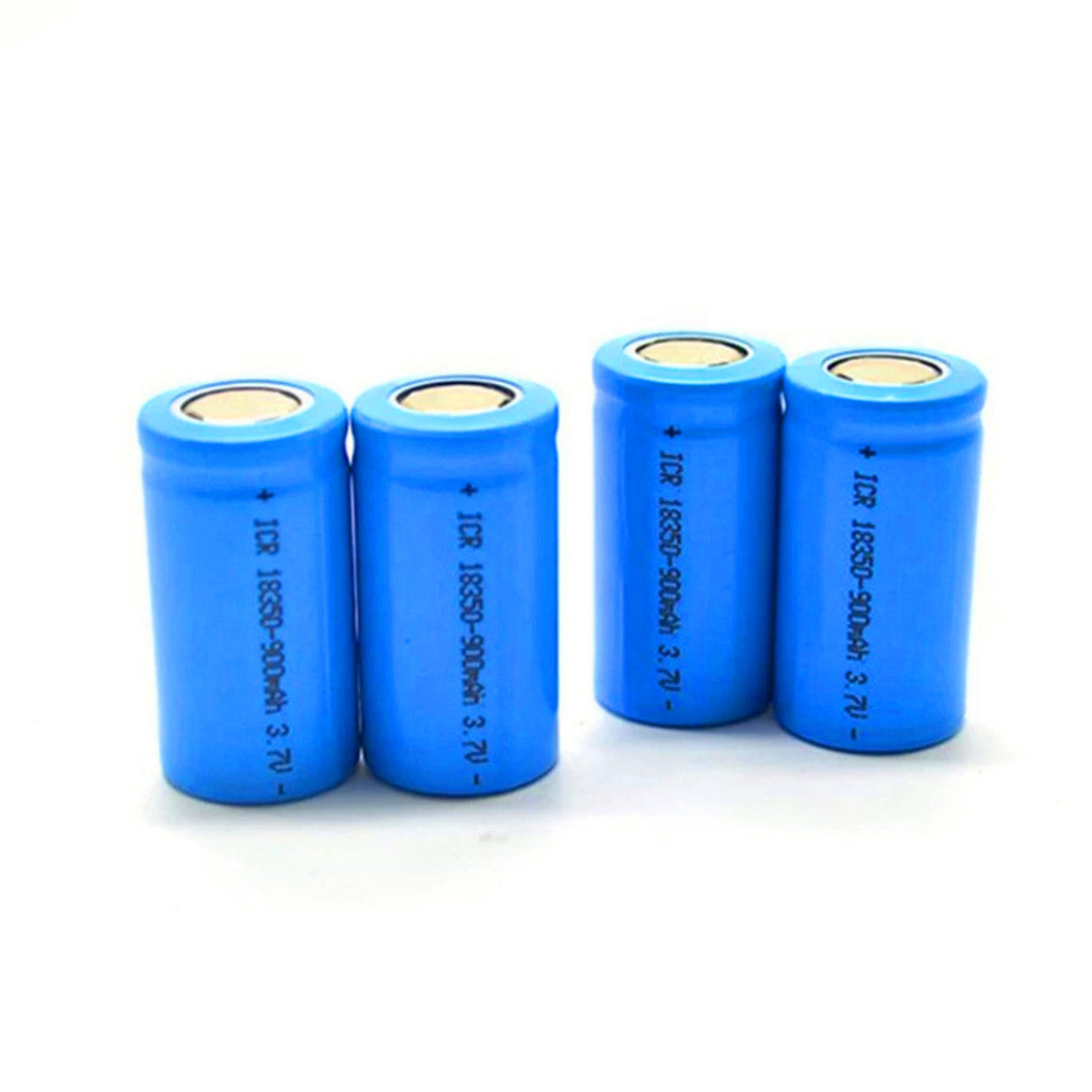 Batería de iones de litio 18350 de 3,7 V y 900 mAh, batería de litio recargable 18350 para productos electrónicos