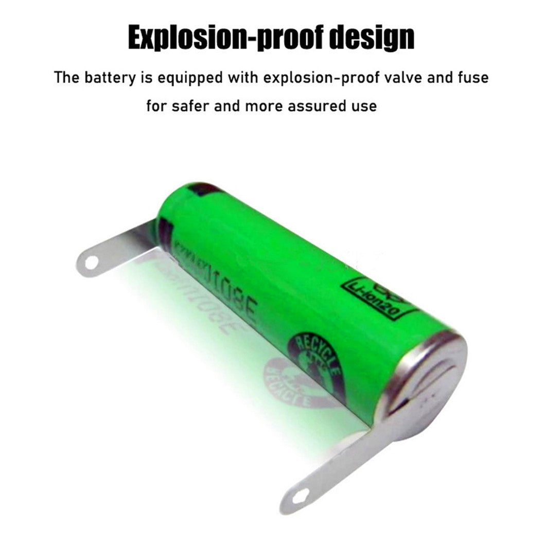 2 baterías de iones de litio US14500VR2 de 3,7 V y 680 mAh para cepillo de dientes eléctrico, afeitadora y cortadora de pelo