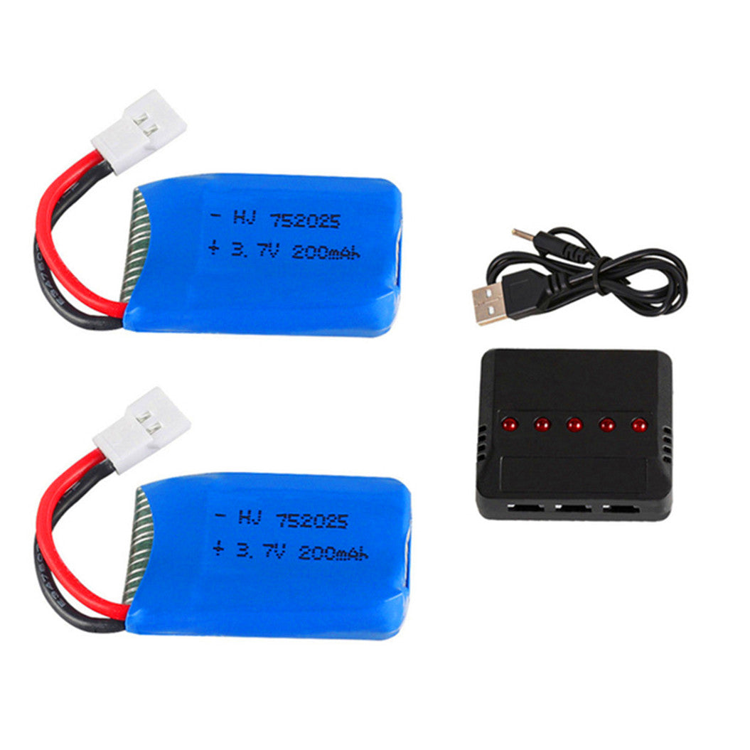 2pcs 3.7V 200mAh LiPo Battery for Syma X4 X11 X13 remote control quadcopter