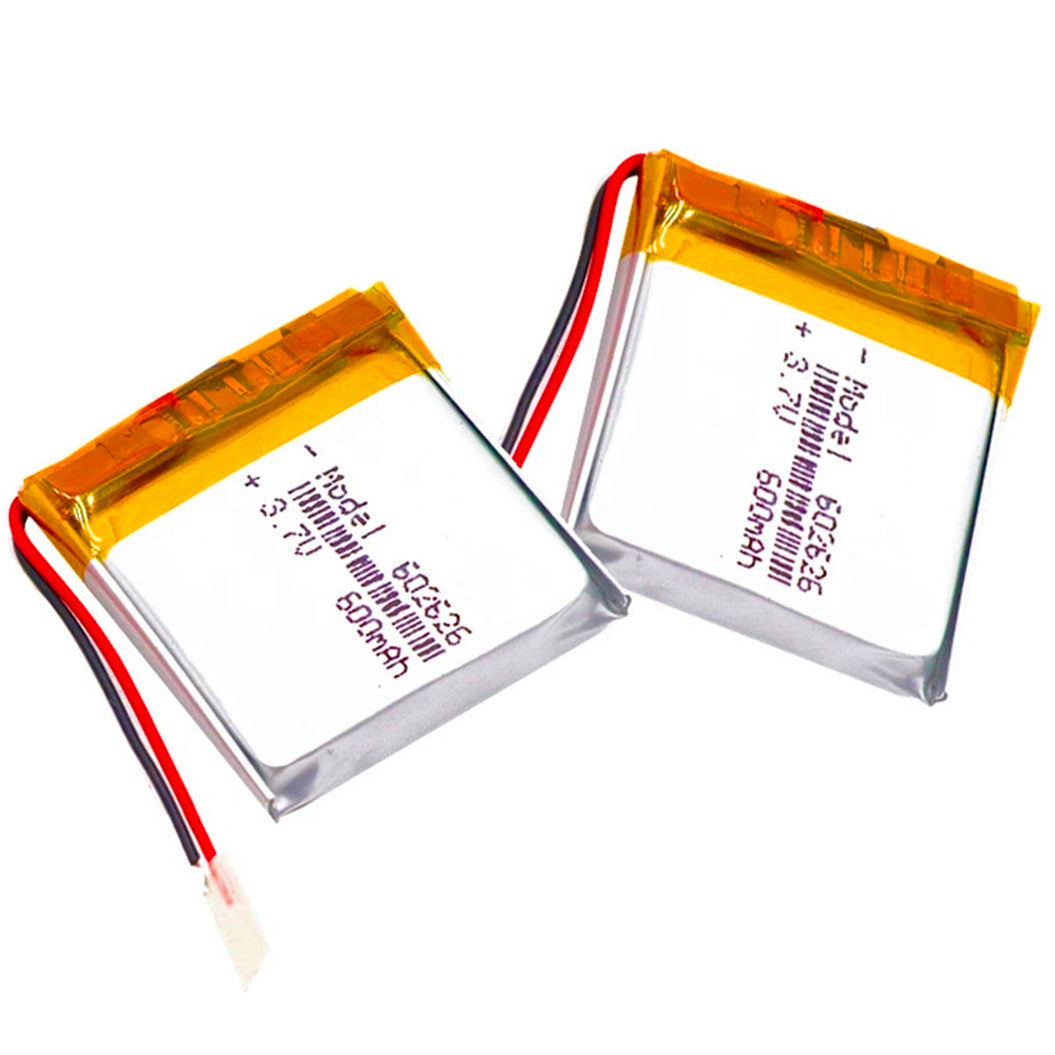4 peças de bateria Li-ion 602626 600mAh para Smartwatch GPS