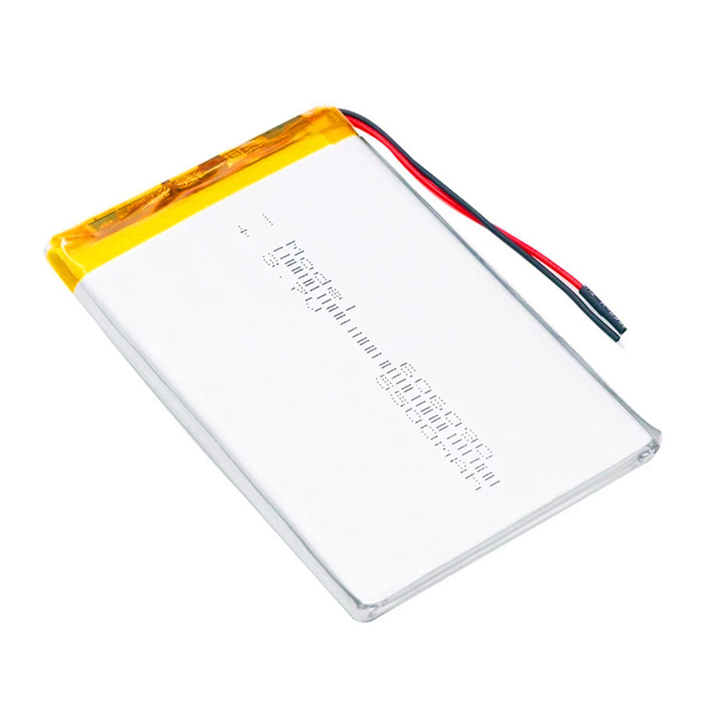 2 paquetes de batería de polímero de litio recargable 606090 de 3,7 V y 5500 mAh con módulo de carga de PCB protector