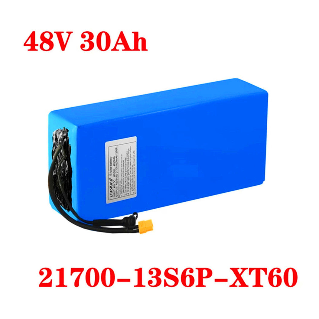48V 30Ah 21700 5000mAh 13S6P XT60 Connector 30A BMS Scooter Battery en Elektrische Fiets Batterij