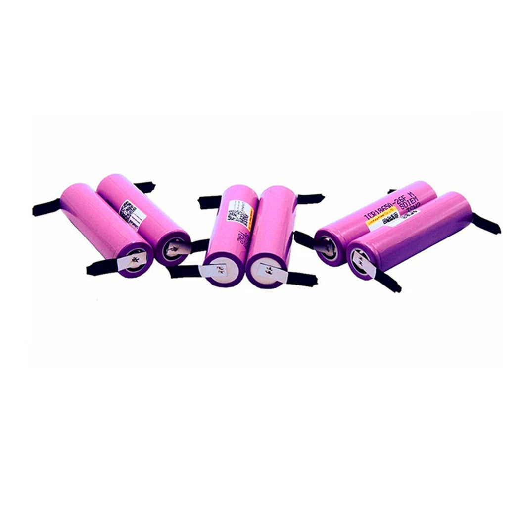 6 stuks 18650 2600mAh batterij ICR18650-26FM 20A lithium-ion batterij 15A ontladen DIY nikkel