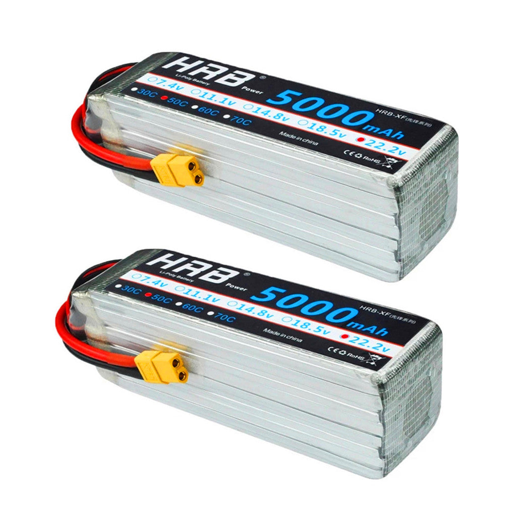 pieces 22.2V 5000mAh XT60 RC lithium polymer battery Align 7.2 Yak 54 remote-controlled four-axis helicopter drone 50C 100C 6S