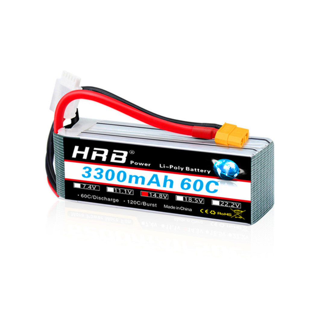 14.8V 3300mAh リチウム 60C バッテリー RCドローン、カー、ボート、飛行機用