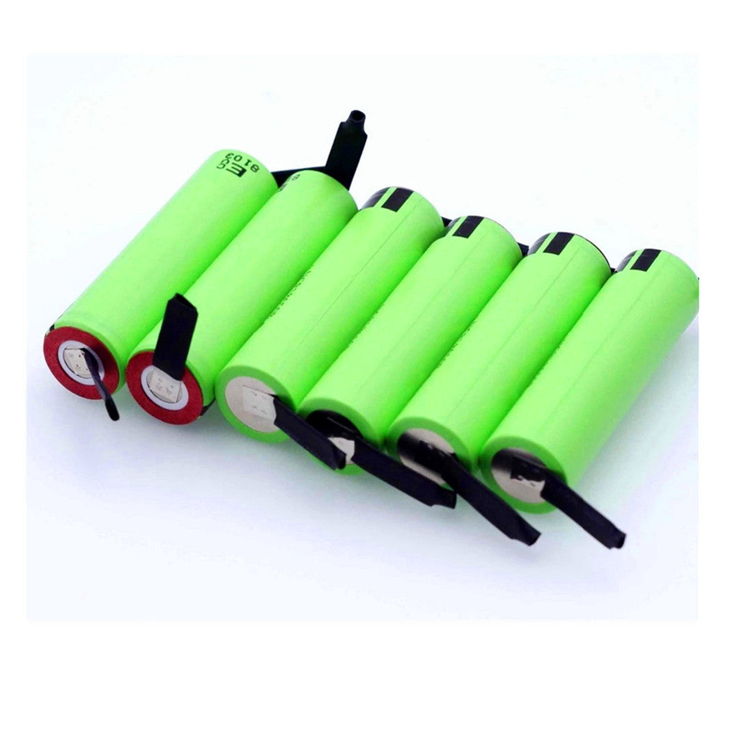 10個 NCR18650B 3.7V 3400mAh 18650リチウム電池パック 溶接ニッケルシートバッテリー