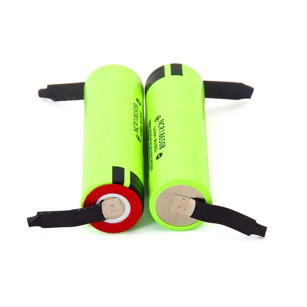 Lot de 10 batteries au lithium NCR18650B 3,7 V 3400 mAh 18650, batterie à feuille de nickel soudée