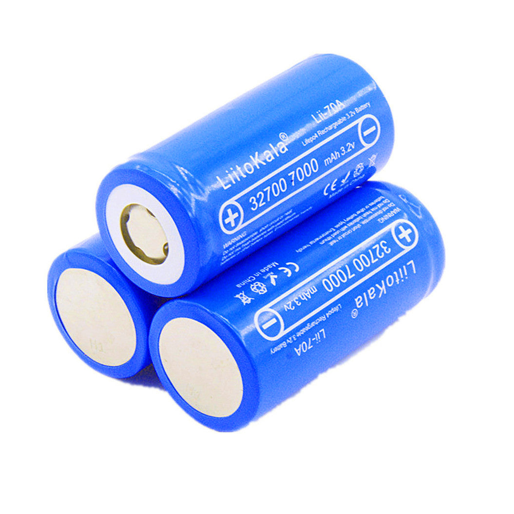 Bateria LiFePO4 Lii 70A 3.2V 32700 7000mAh, 35A descarga contínua, 55A máxima, bateria de alto desempenho de marca