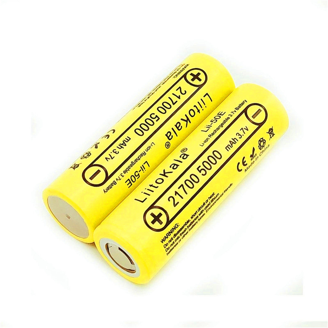 6 stuks 21700 4800 5000mAh lithium-nikkel batterij 3.7V 50E kit 3.7V 15A uitgang 5C ontlaadingssnelheid