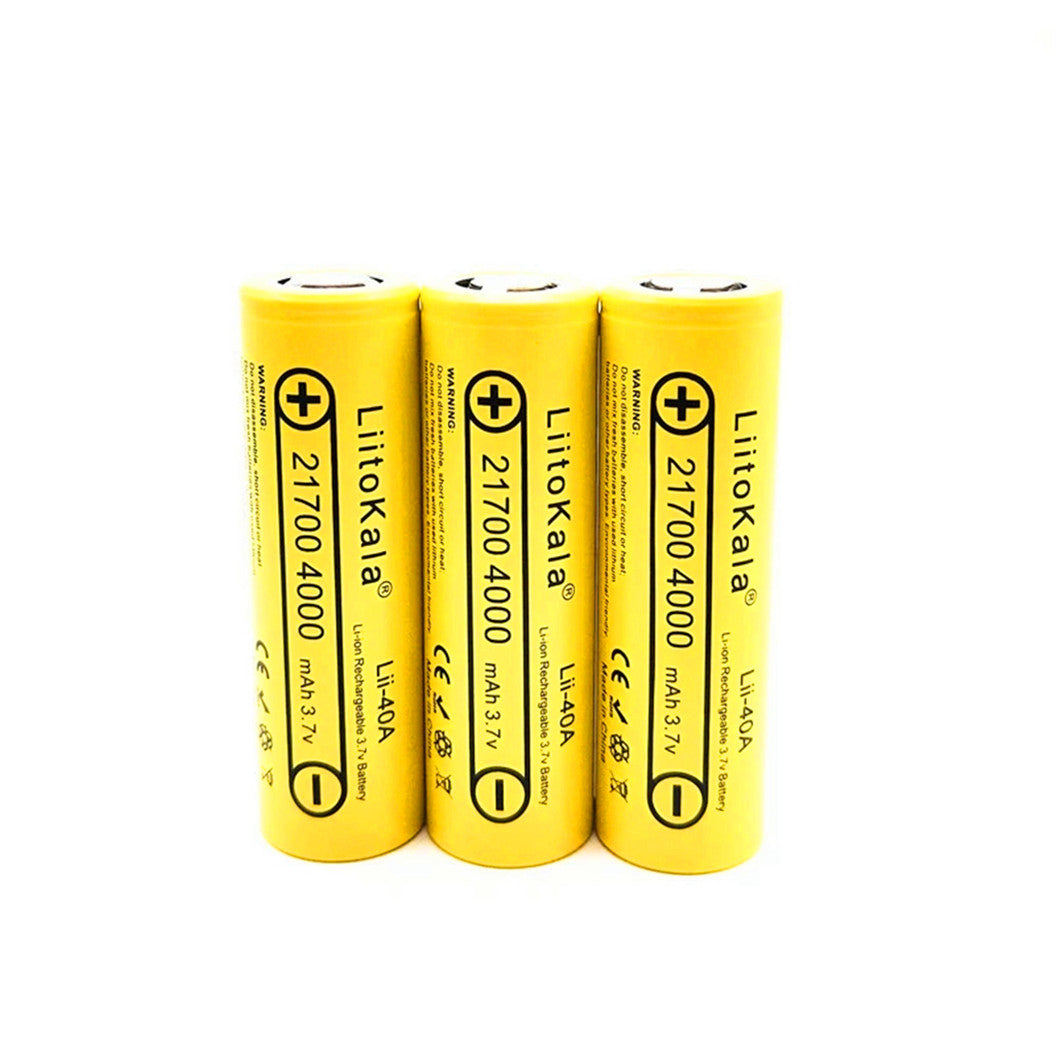 21700 4000mAh lithiumbatterij 40A 3.7V 10C ontlading hoge-prestatie batterij met hoog stroomverbruik