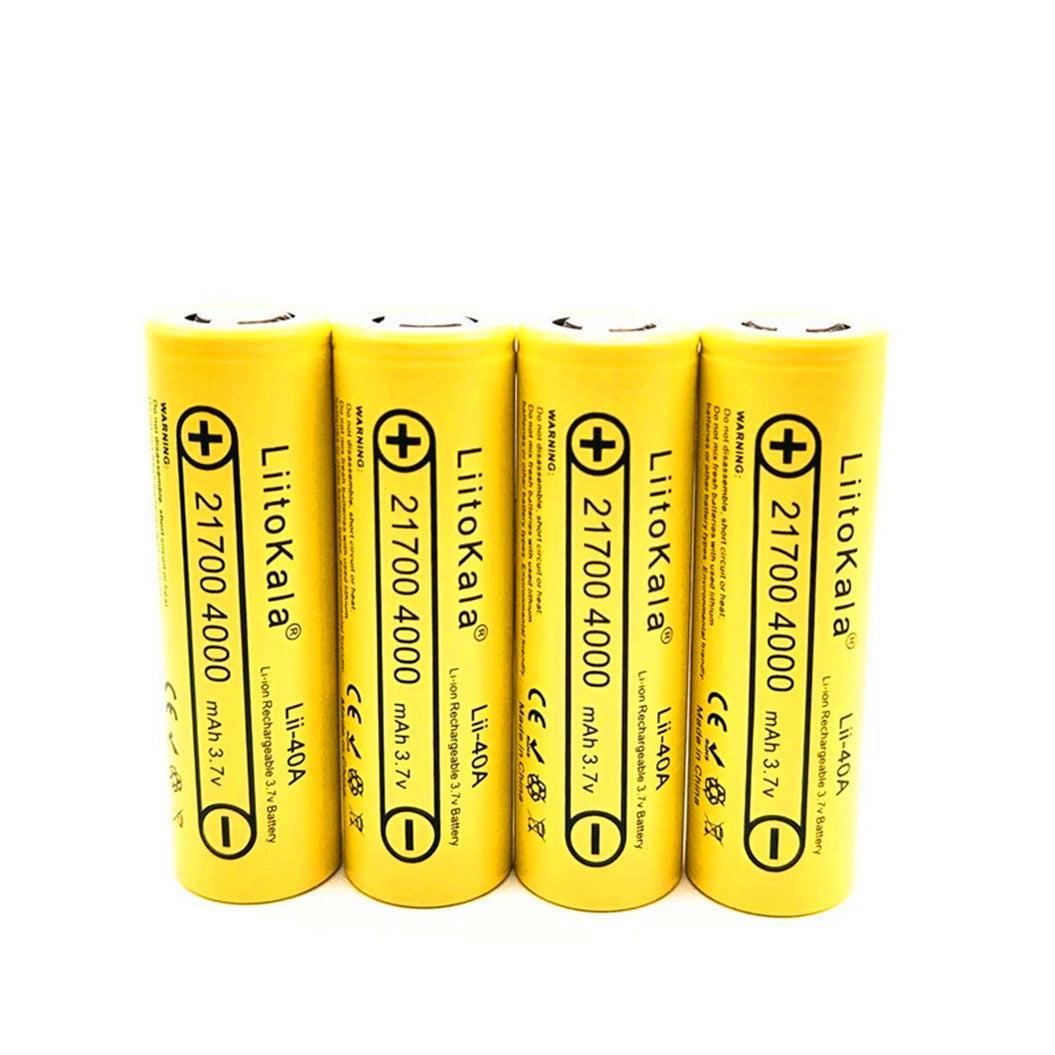 21700 4000mAh lithiumbatterij 40A 3.7V 10C ontlading hoge-prestatie batterij met hoog stroomverbruik