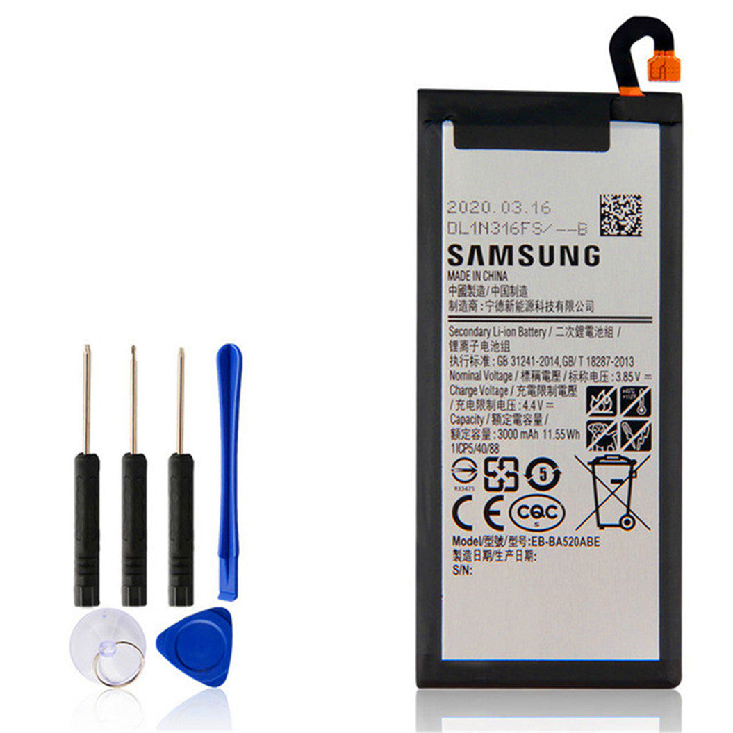 3.85V 3000mAh Batterij voor Samsung Galaxy A5 2017 Versie A5 2017 A520F SM-A520F EB-BA520ABE
