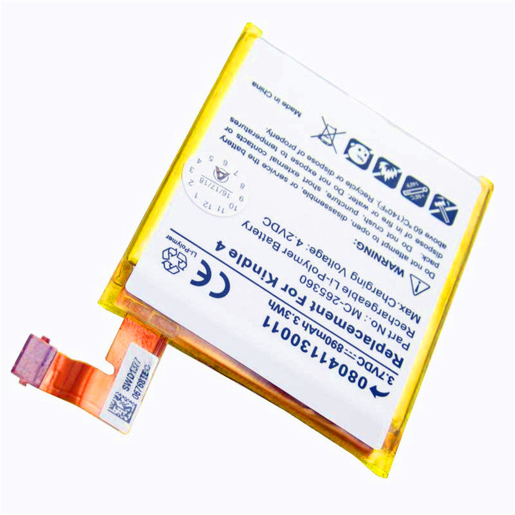 3.7V 750mAh バッテリー Amazon Kindle 4G、Amazon Kindle 5、Amazon Kindle 6用