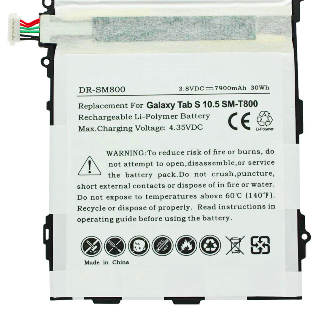 3.8V 7900mAh lithium polymer battery for SAMSUNG Galaxy Tab S 10.5 SM-T800, SM-T805