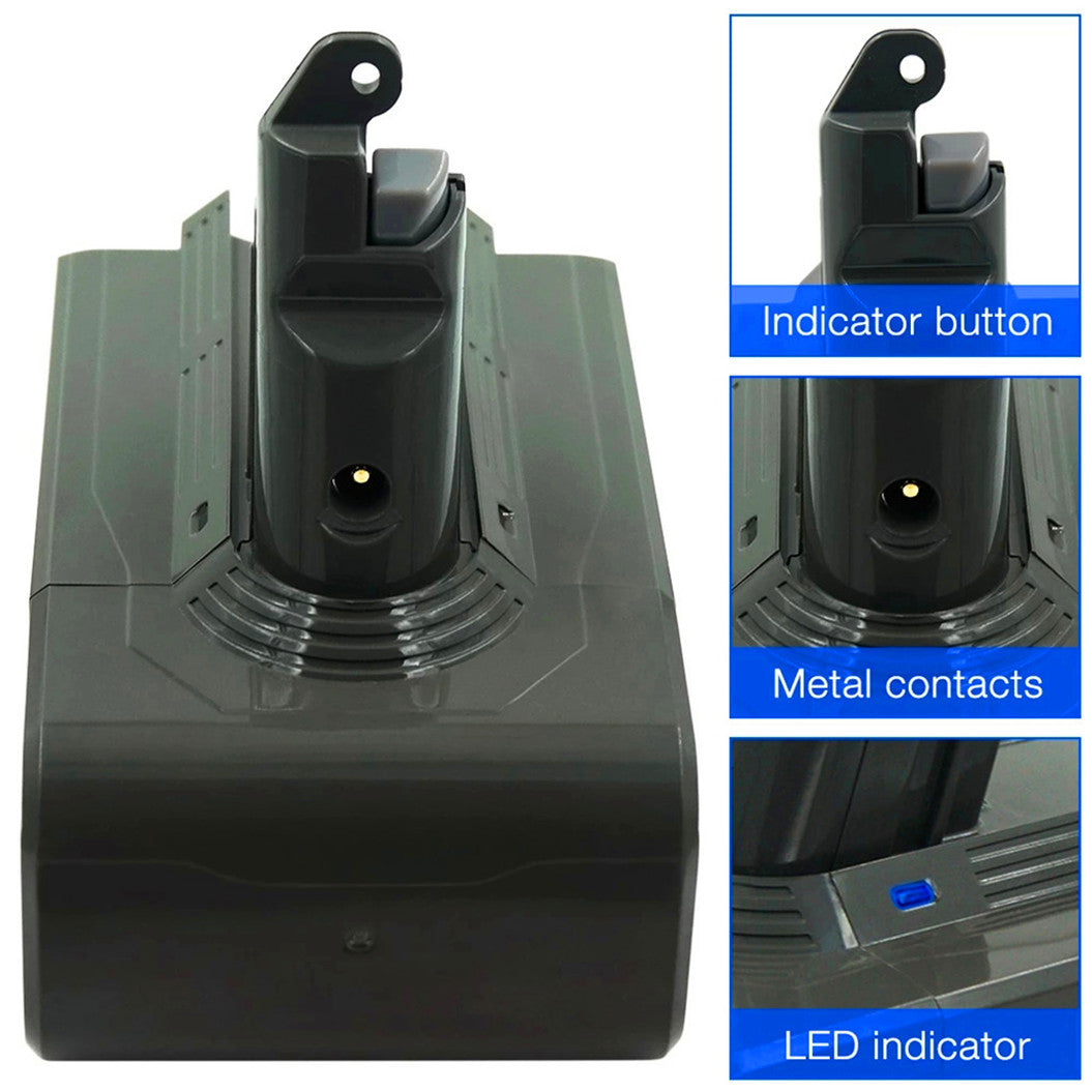 21.6V 6800mAh 리튬 이온 배터리 Dyson V6 진공 청소기용