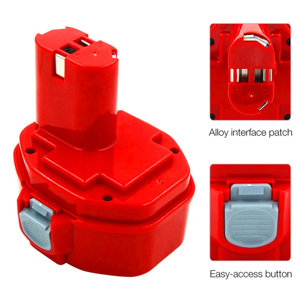 Lot de 2 batteries Ni-CD 14,4 V 3000 mAh pour Makita 1420 1422 1433 1434 1435 6228D 6281D