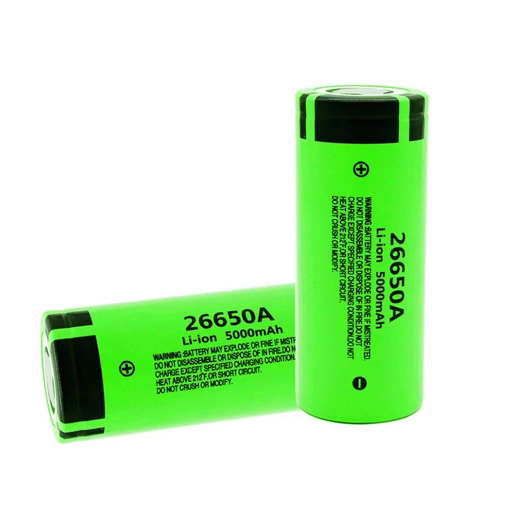 2개입 26650A 3.7V 5000mAh 리튬이온 배터리