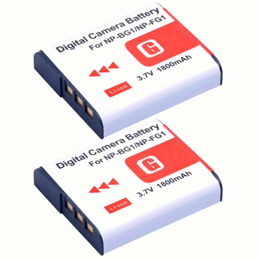 2개 3.7V 1800mAh SONY Cyber-shot용 리튬 이온 배터리