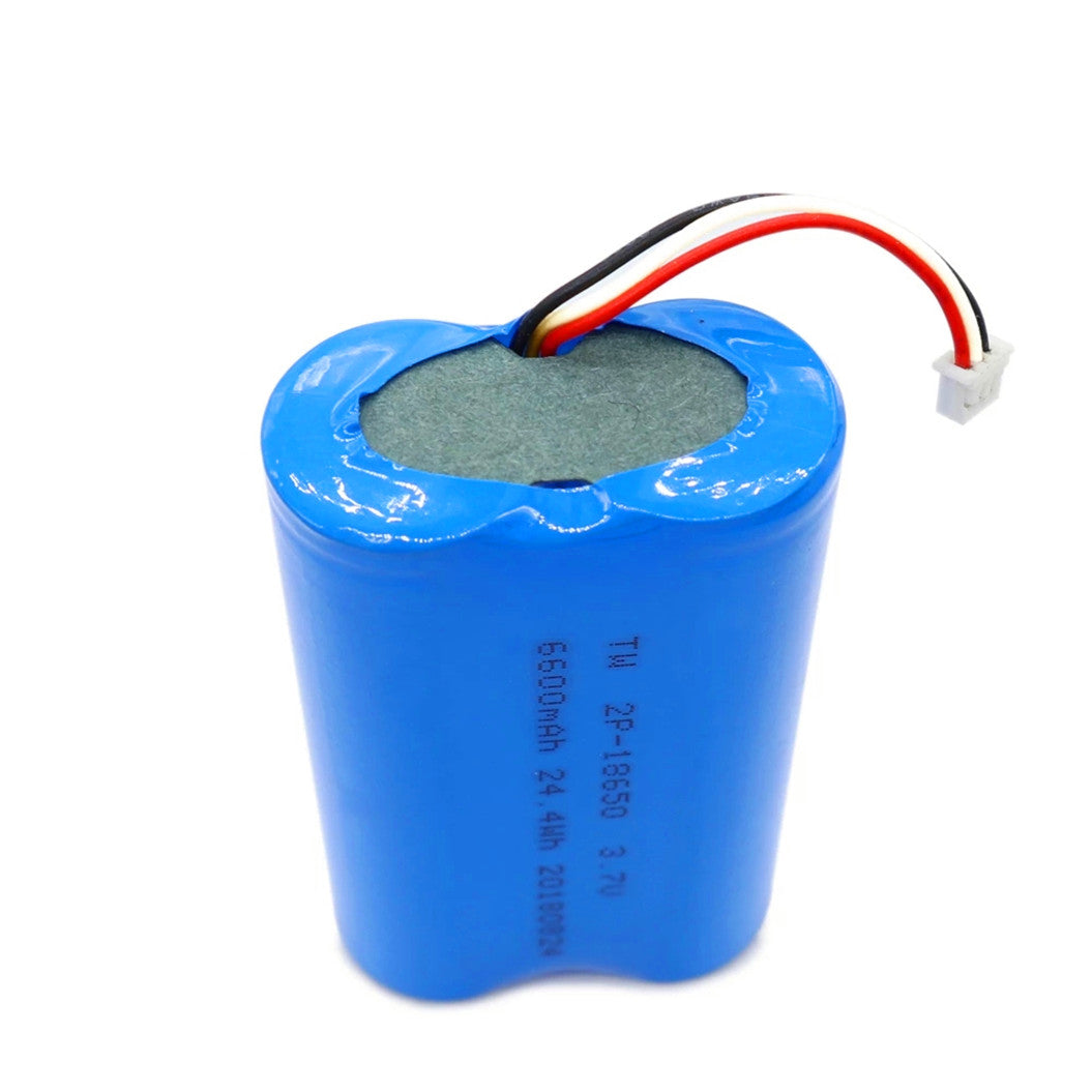 충전식 3.7V 1S2P 6600mAh 18650 리튬 배터리 (NTC 커넥터 포함)