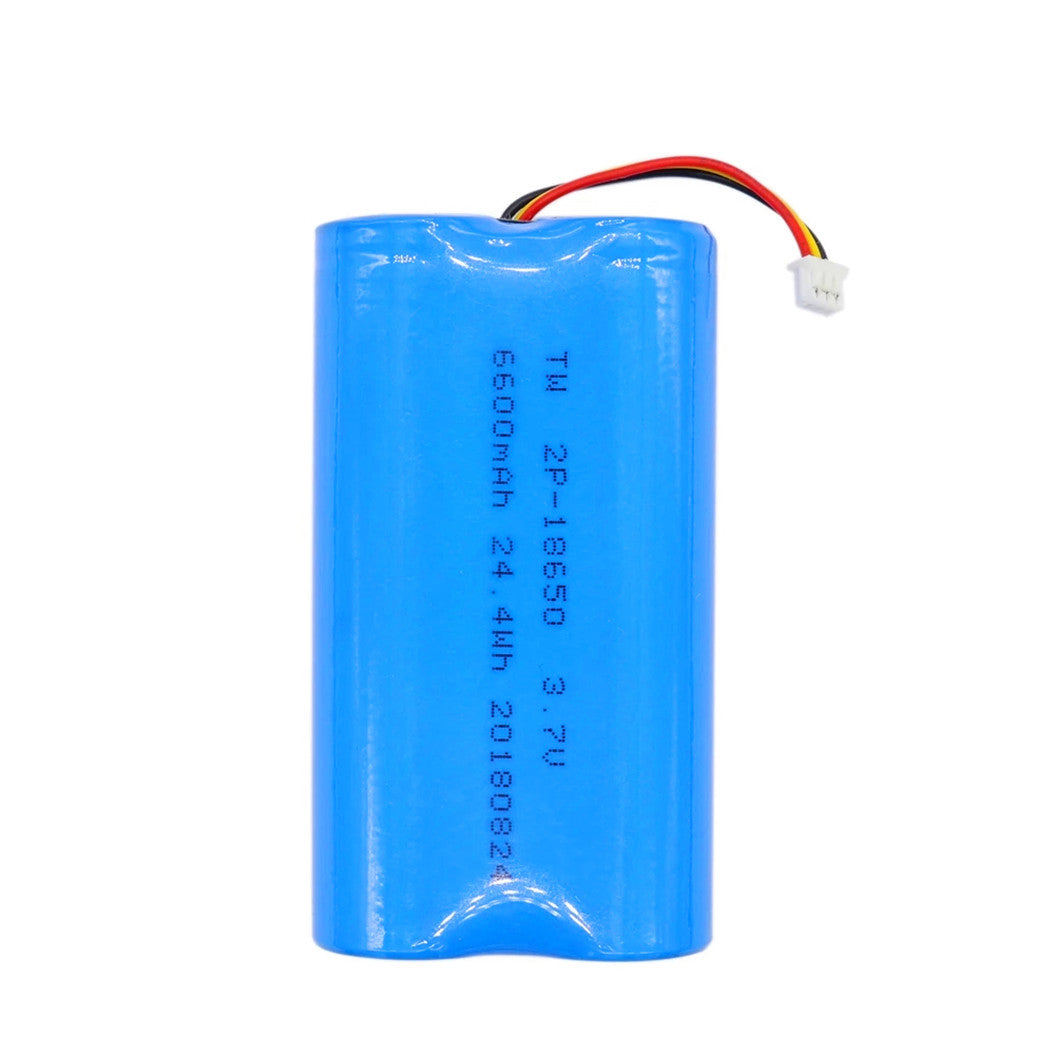 충전식 3.7V 1S2P 6600mAh 18650 리튬 배터리 (NTC 커넥터 포함)