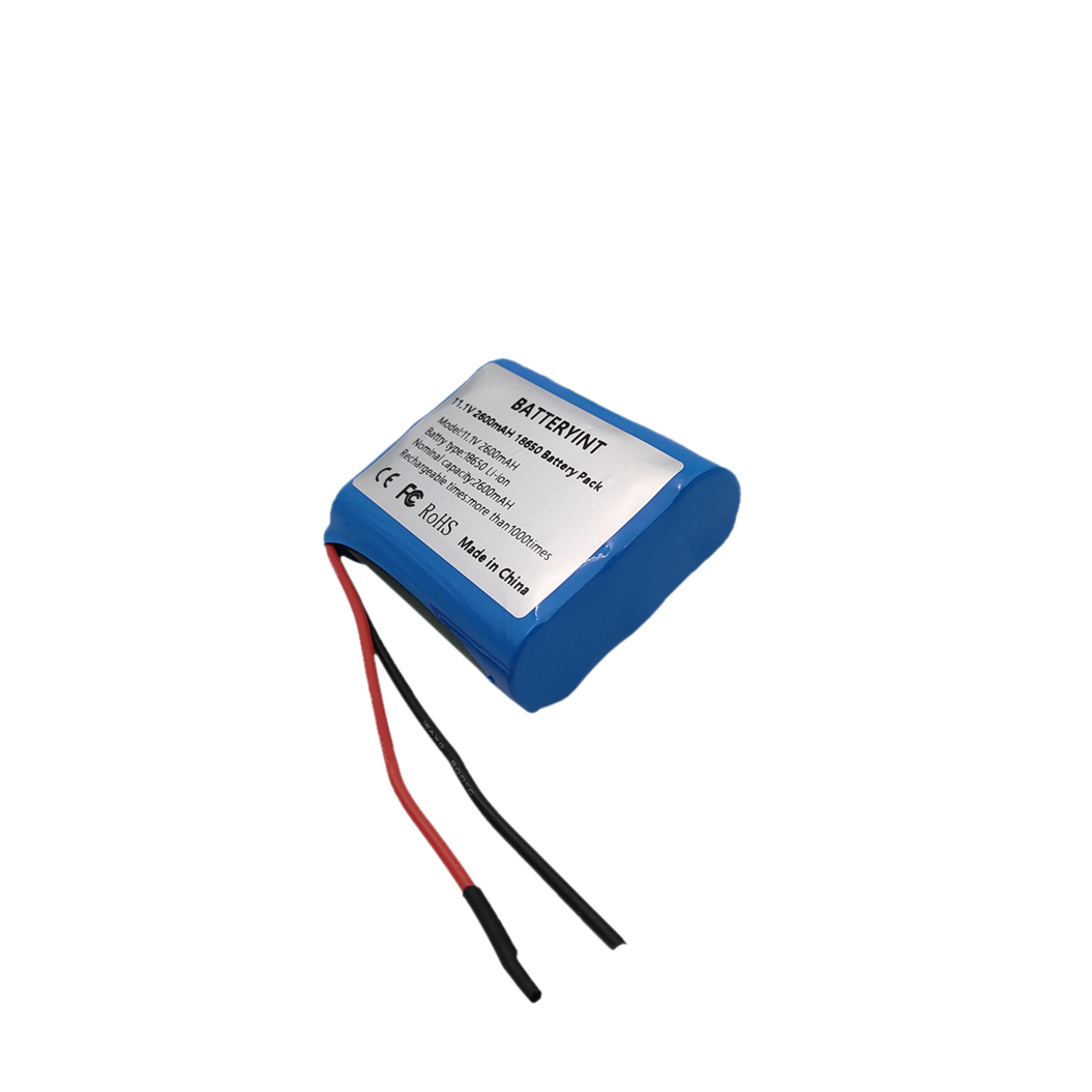 11.1V 2600mAh 3S1P 18650 oplaadbare lithium-ion batterij met NTC PCB en connector