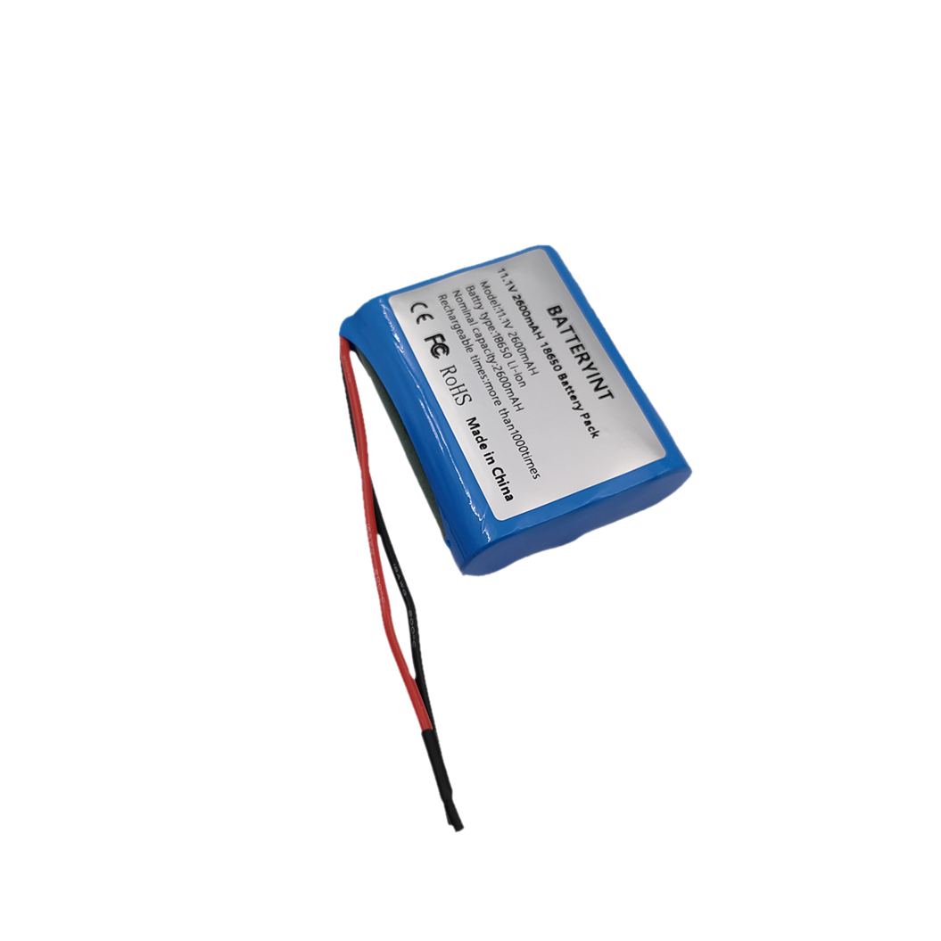 11.1V 2600mAh 3S1P 18650 充電式リチウムイオンバッテリー NTC、PCB、コネクタ付き