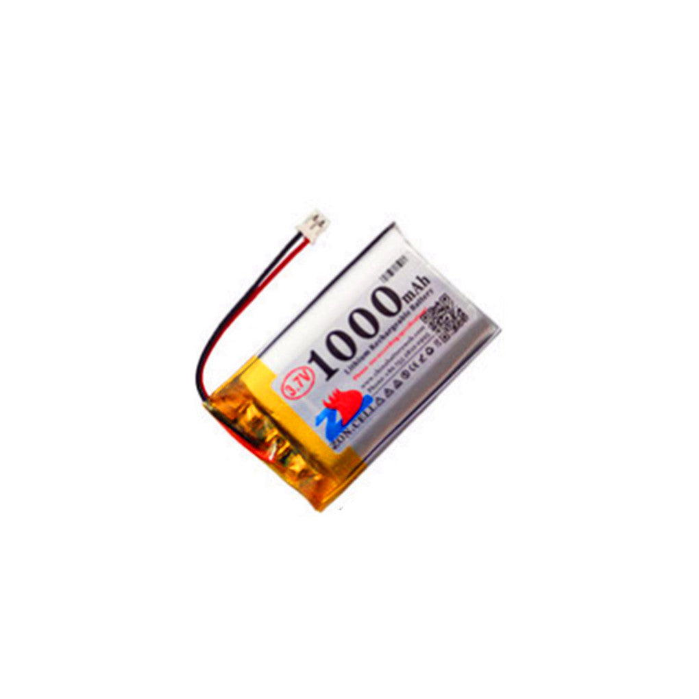 2개입 3.7V 1000mAh PH2.0 후면 커넥터 802540 폴리머 리튬 배터리