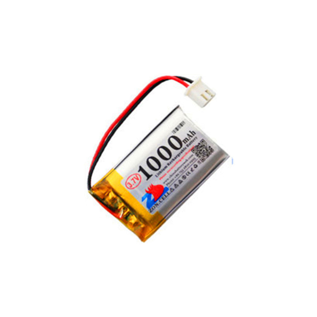 2개입 3.7V 1000mAh XH2.54 역방향 플러그 802540 폴리머 리튬 배터리