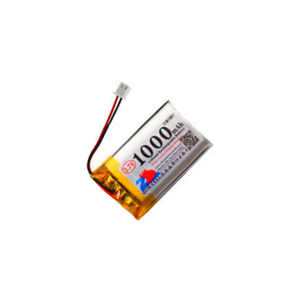 2개입 3.7V 1000mAh XH2.54 양극 커넥터 802540 폴리머 리튬 배터리