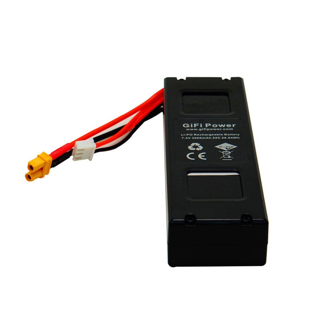 7.4 V 3600 mAh LiPo-batterij voor MJX Bugs 3, Force1 F100, Contixo F17 Quadcopter
