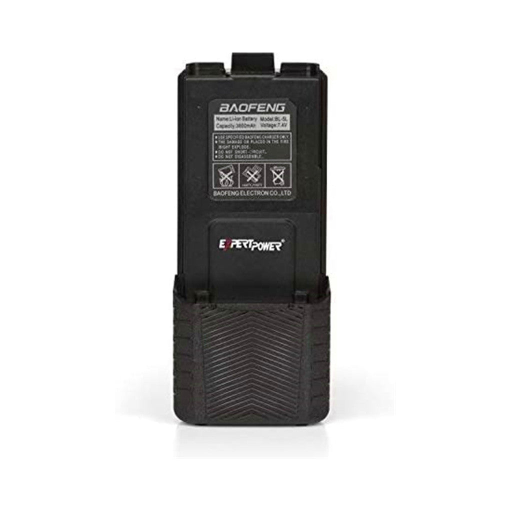 Baofeng ExpertPower UV 5R battery with extended true capacity (model: BL 5L, 3800 mAh, black) DM 5R