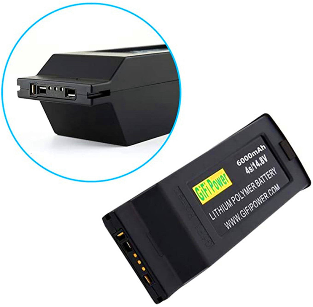 Batterie LiPO 6000mAh 4S 14,8V compatible avec le drone YUNEEC Typhoon H