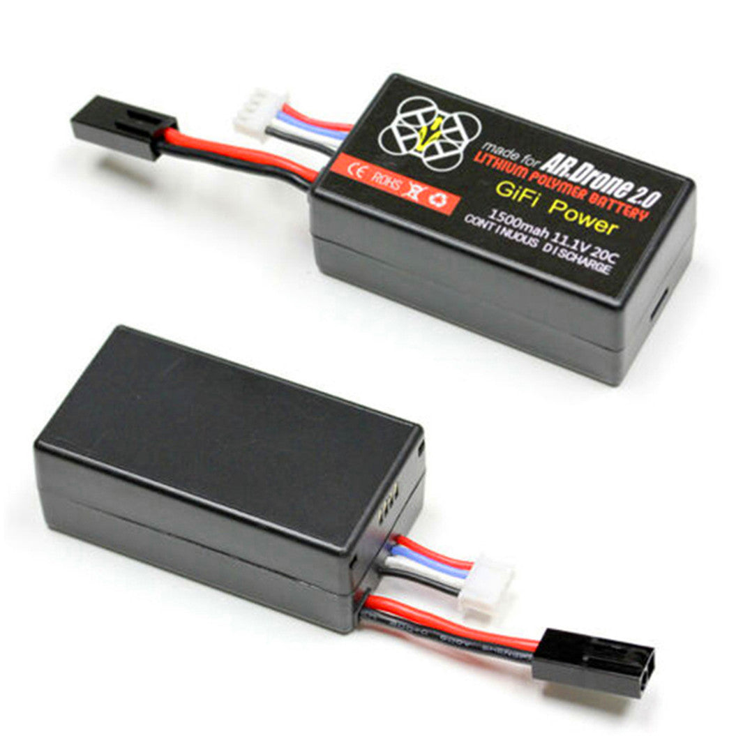 Batterie LiPo 11,1 V 1500 mAh 20 C avec 2 prises Parrot AR. Quadricoptère UAV 2.0