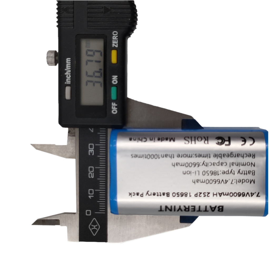 7.4V 6600mAh 2S2P 리튬 이온 배터리 - 앰프 스피커 및 전기 자전거용