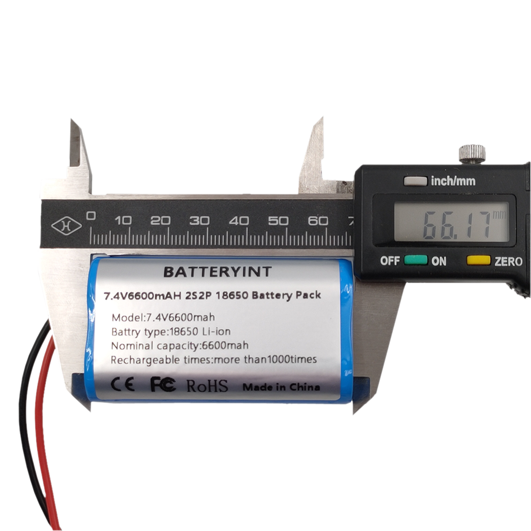7.4V 6600mAh 2S2P 리튬 이온 배터리 - 앰프 스피커 및 전기 자전거용